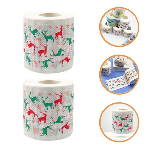 Rolls toilet paper - paper, christmas