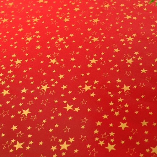 Red and gold christmas stars - red,