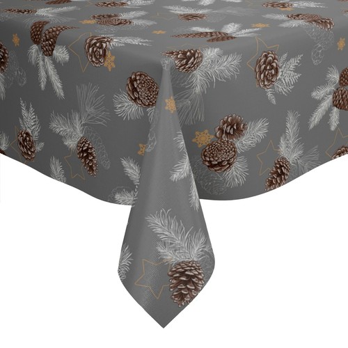 Christmas pine cones grey - christmas,