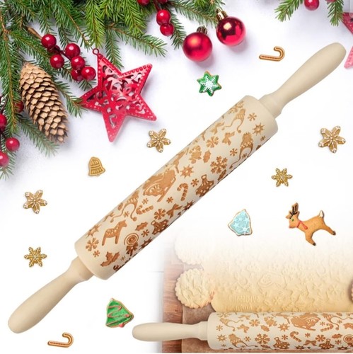 Christmas wooden rolling - wooden,