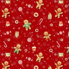 Christmas Gingerbread Man Red