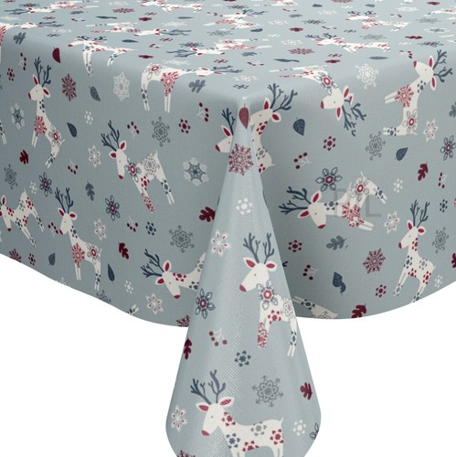 Scandi christmas reindeer blue - christmas,