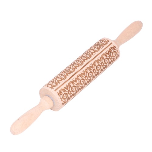 Embossed rolling pin 35cm - embossed,