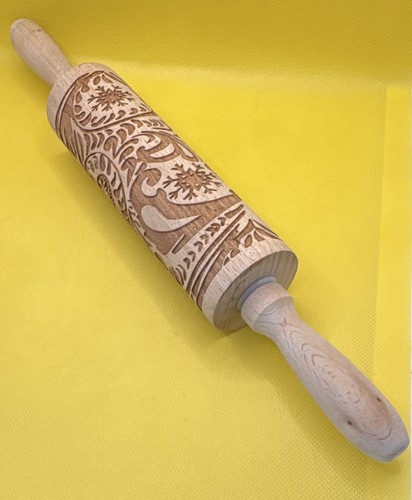 Christmas embossed rolling pin - christmas,