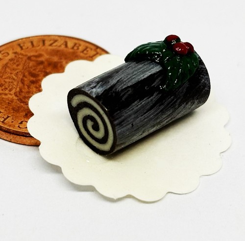 Dolls house yule log swiss - log,