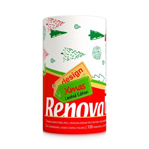 Christmas paper towels - christmas,