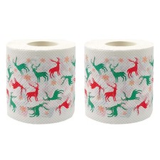 2 Rolls Toilet Paper Christmas