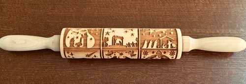Rolling pin christmas nativity - rolling,