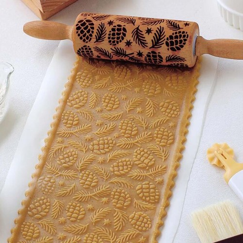 Christmas rolling pin - christmas,
