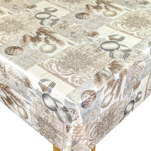 Silver and taupe christmas - taupe,