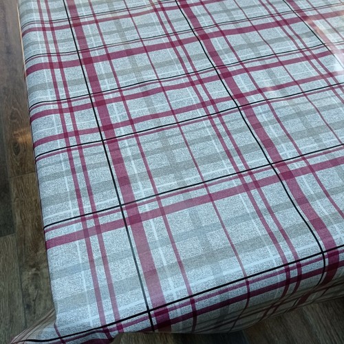 Grey and wine red check - wine,