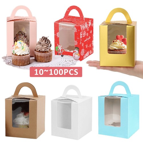 50x windowed cupcake boxes - cupcake,