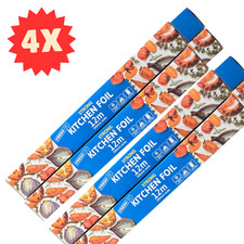 4x Kitchen Aluminium Tin Foil