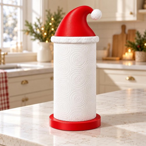 Christmas paper towel holder - christmas,