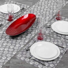 Large 180cm Grey Table Runner