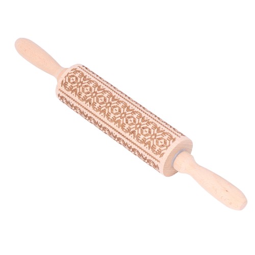 Embossed rolling pin 35cm - embossed,