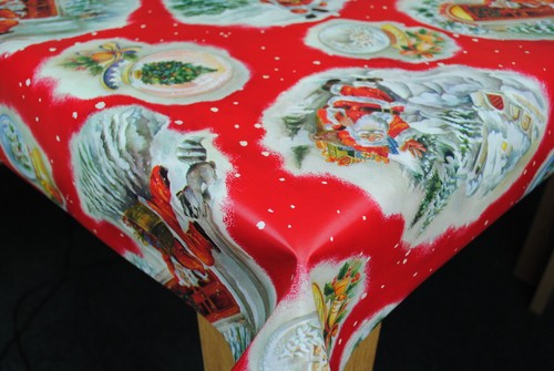 Christmas santa knocking red - christmas,